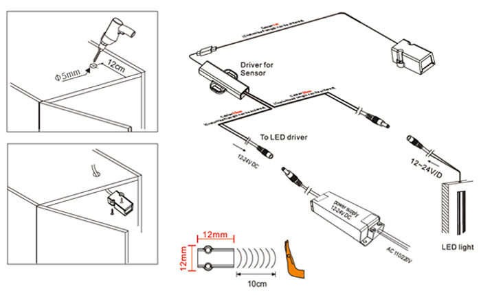 IR009B-H(Surface mounting hand sensor)