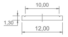 Aluminum Slat for LED Strip A1201