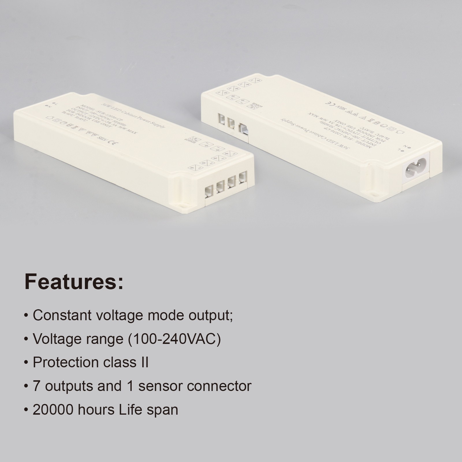 12V LED Cabinet Light Power Supply SUR-12036-CP