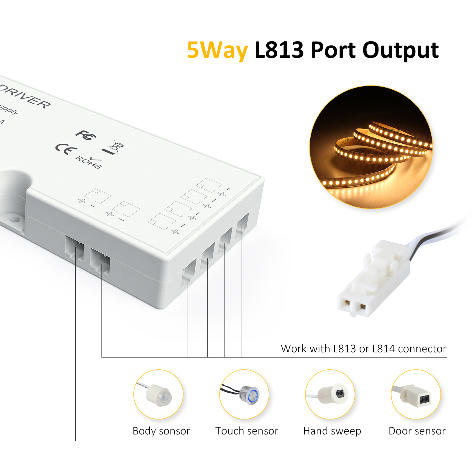 24V LED Cabinet Light Power Supply SUR-24100-CP