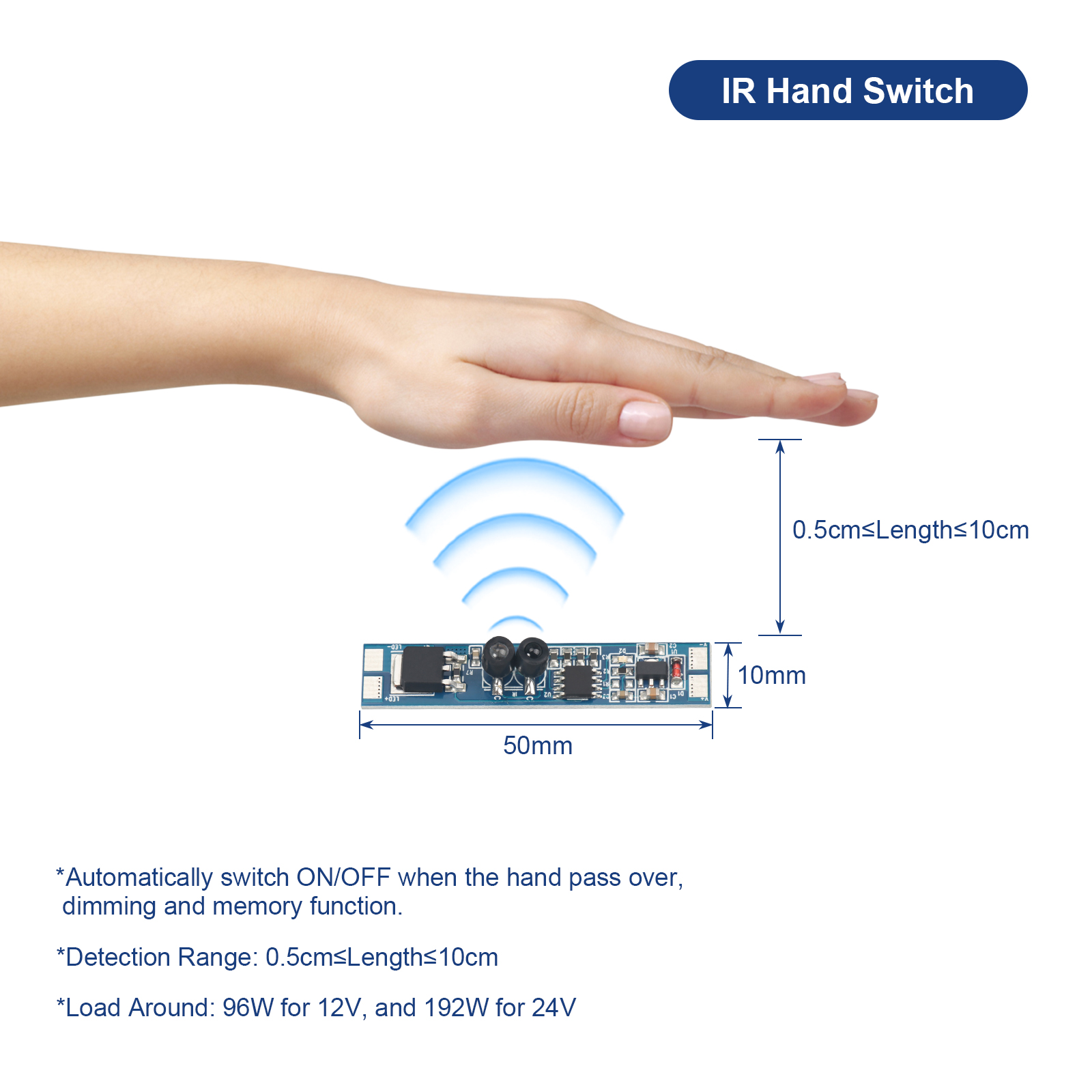 EIR001D(Hand Sensor+Dimmer)