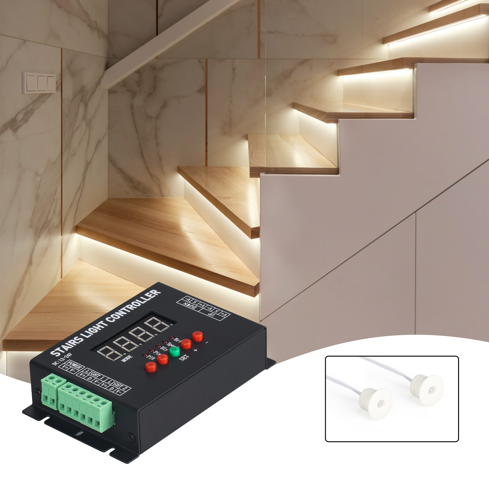 SL001 LED Stair Light Controller System