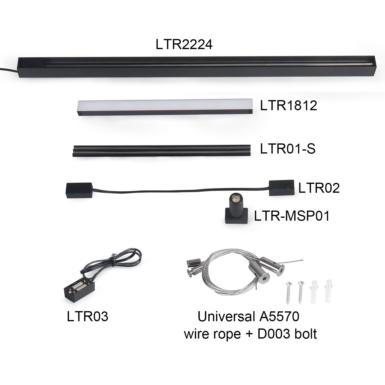 SUR-LTR1812 Mini magnetic DC Power Track Light