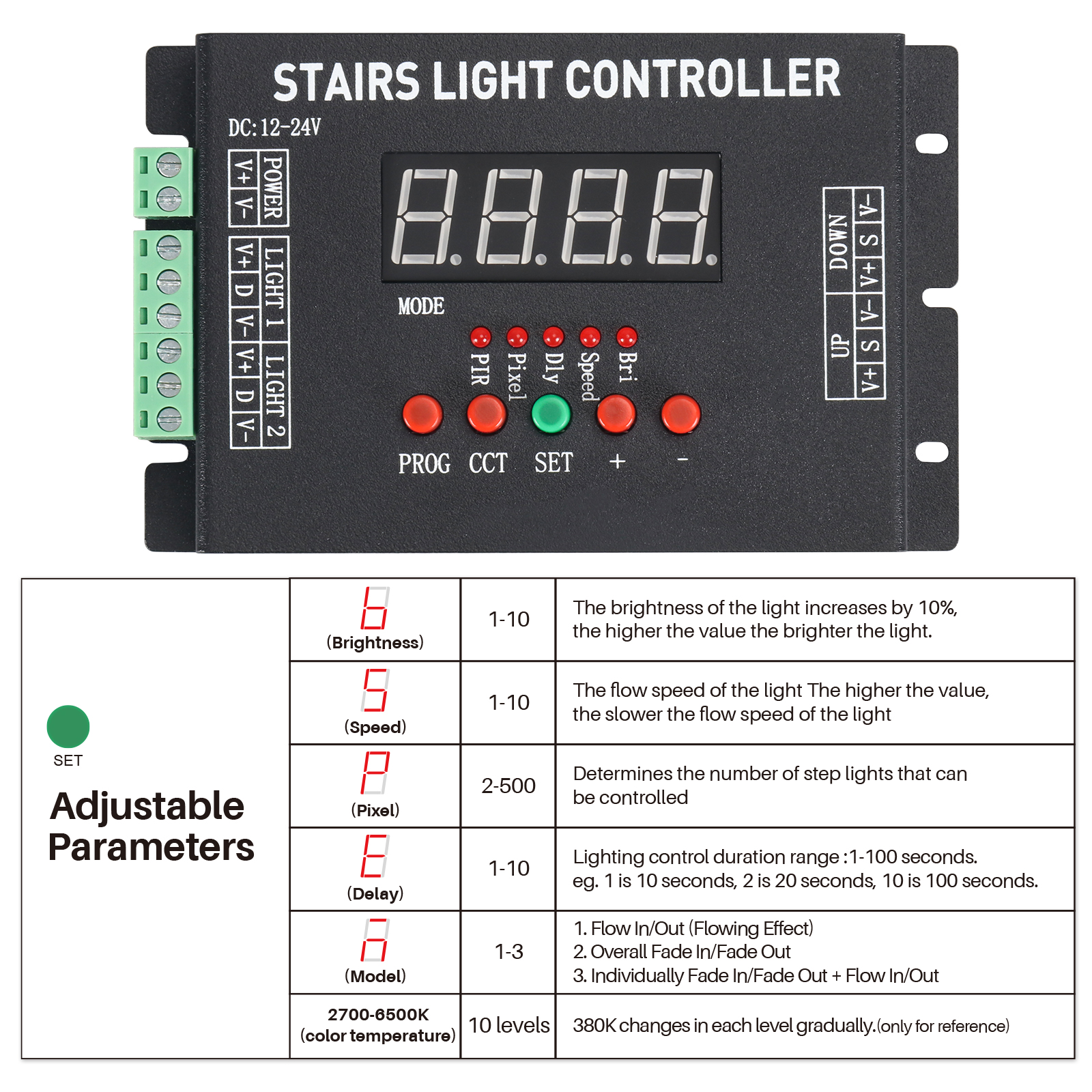 SL002 LED Stair Light Controller System