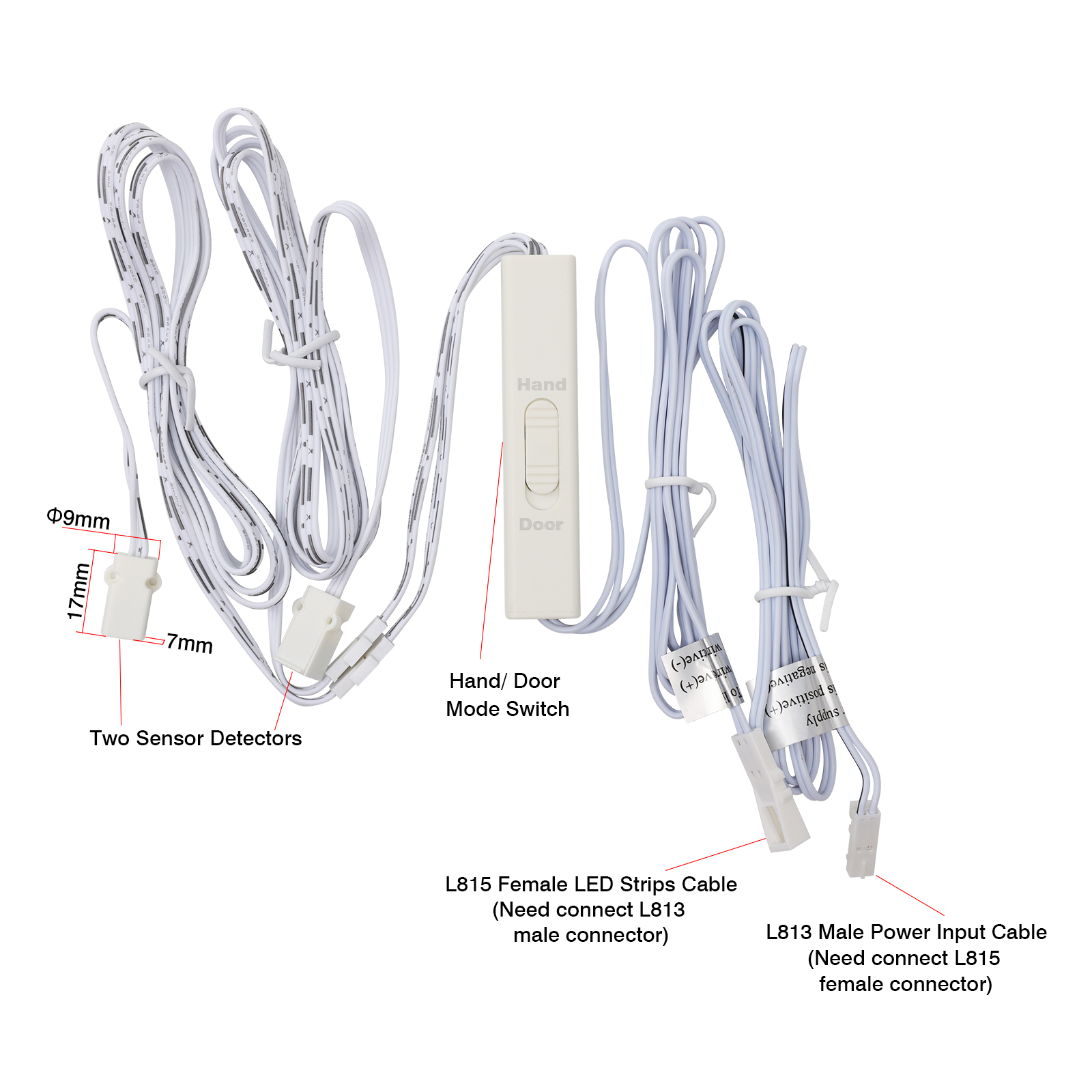 IR011N Surface Mounted IR Door/ Hand Sensor Switch(Two detectors)