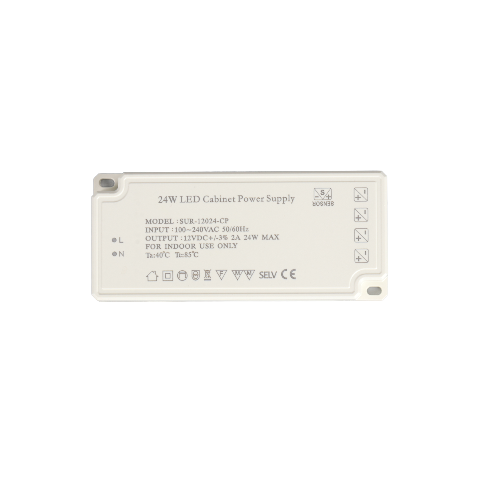 12V LED Cabinet Light Power Supply SUR-12024-CP