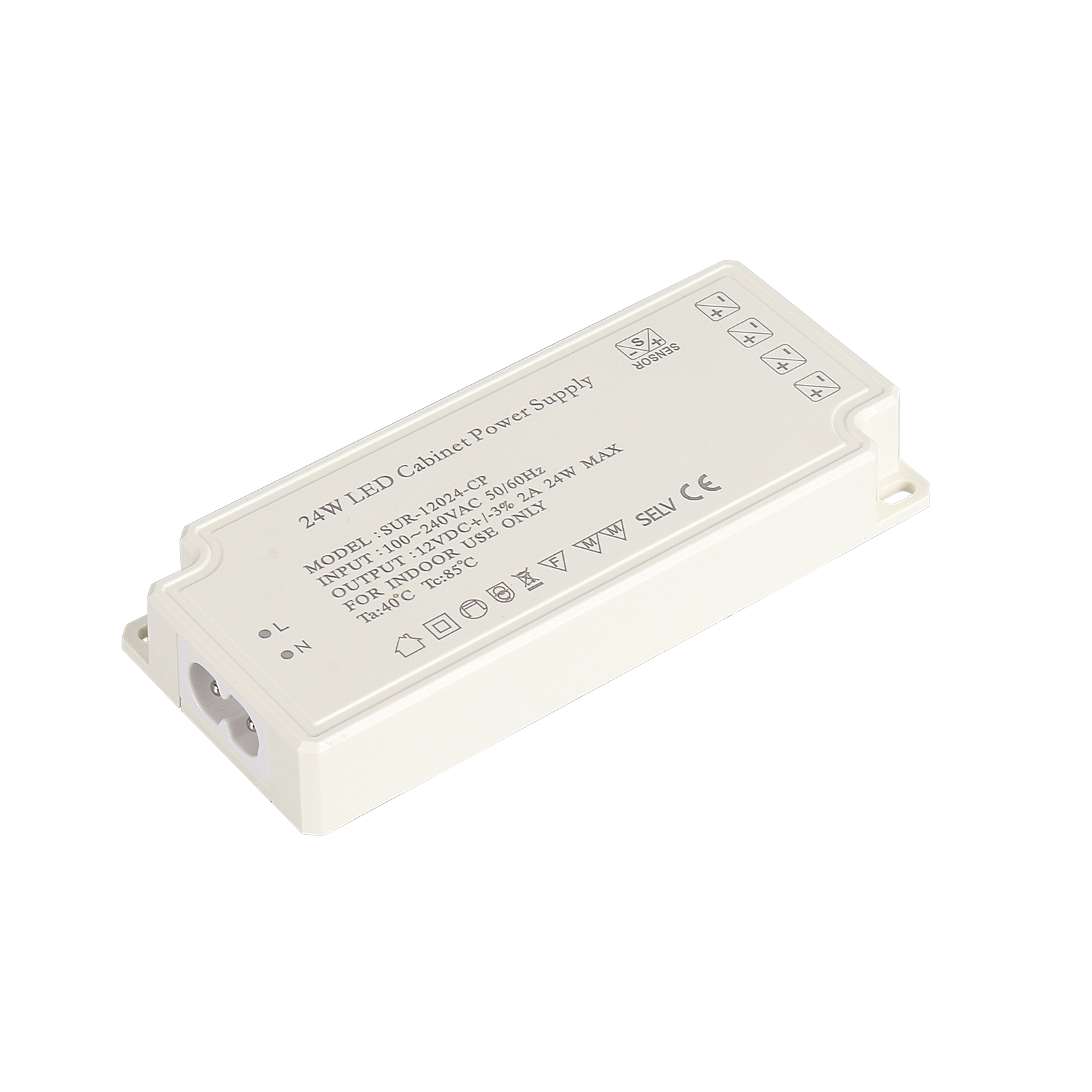 12V LED Cabinet Light Power Supply SUR-12024-CP