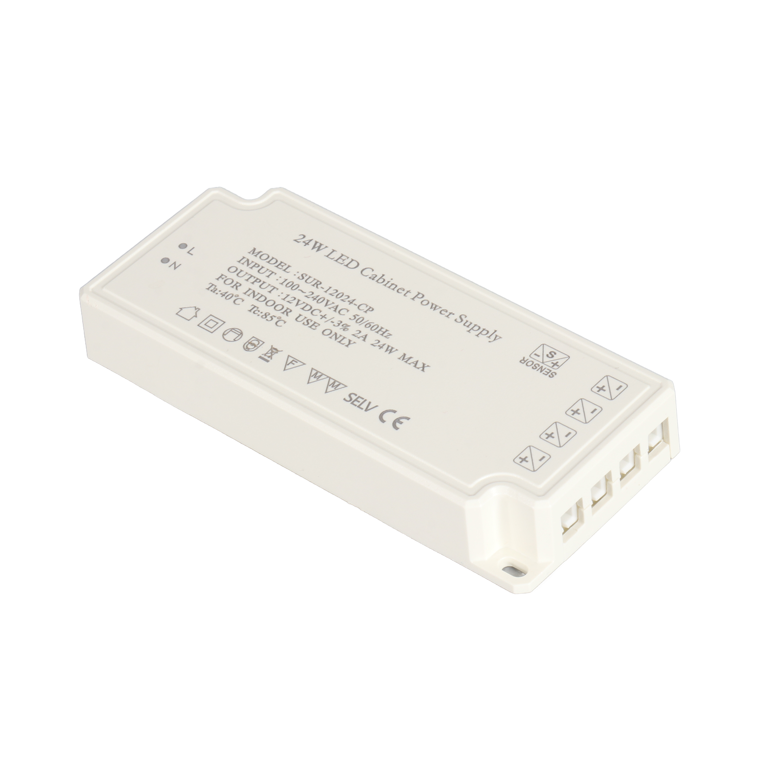 12V LED Cabinet Light Power Supply SUR-12024-CP