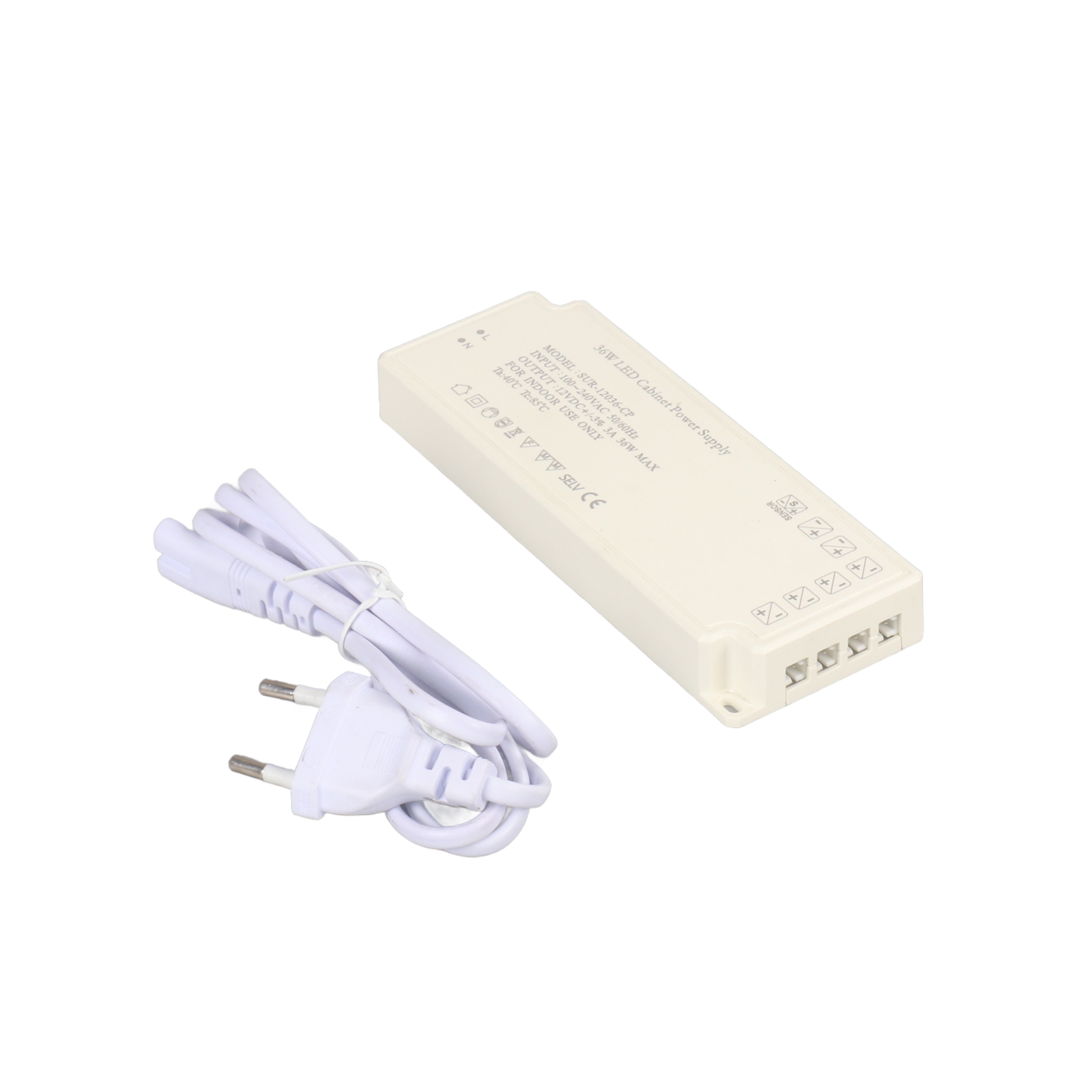 12V LED Cabinet Light Power Supply SUR-12036-CP