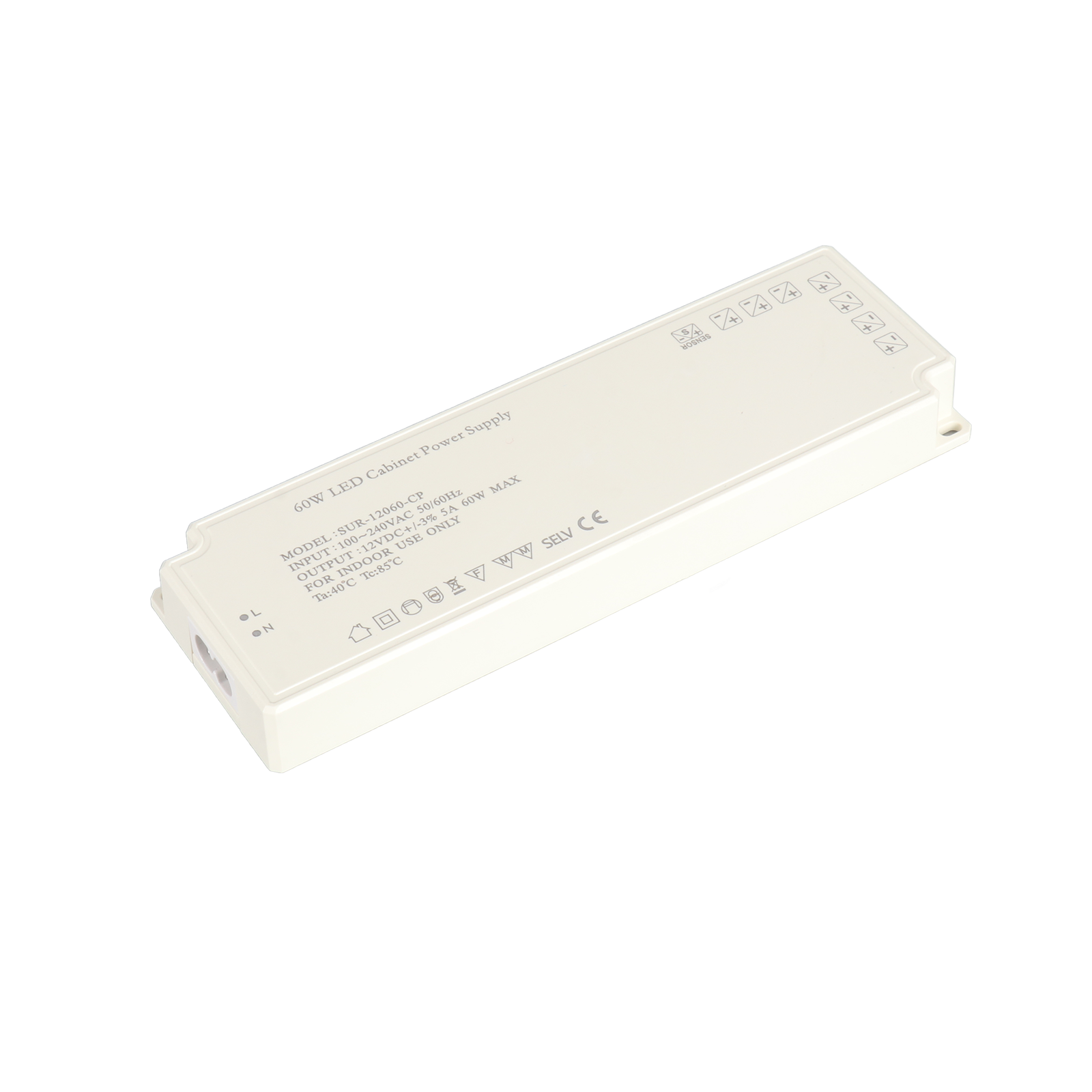 12V LED Cabinet Light Power Supply SUR-12060-CP