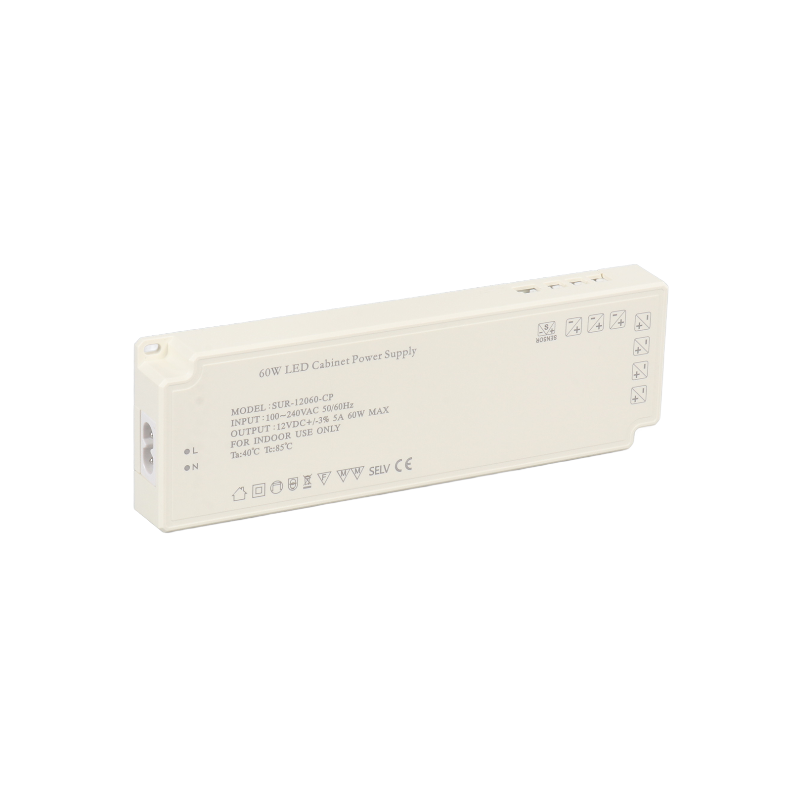 12V LED Cabinet Light Power Supply SUR-12060-CP