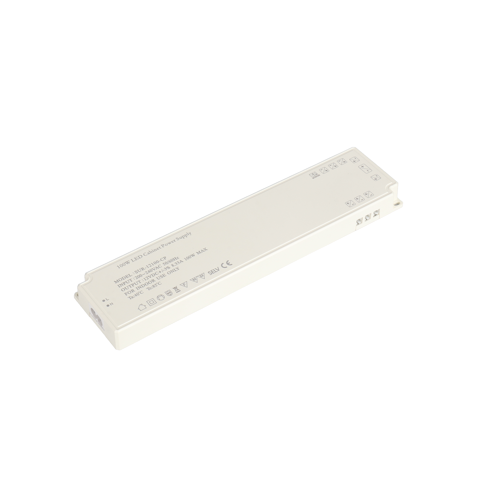 12V LED Cabinet Light Power Supply SUR-12100-CP