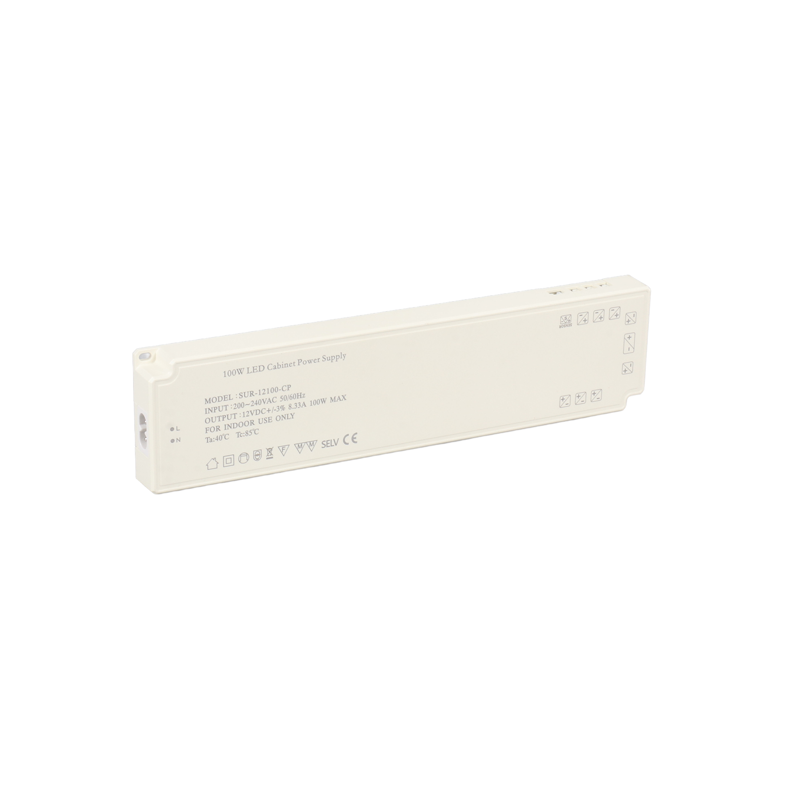 12V LED Cabinet Light Power Supply SUR-12100-CP