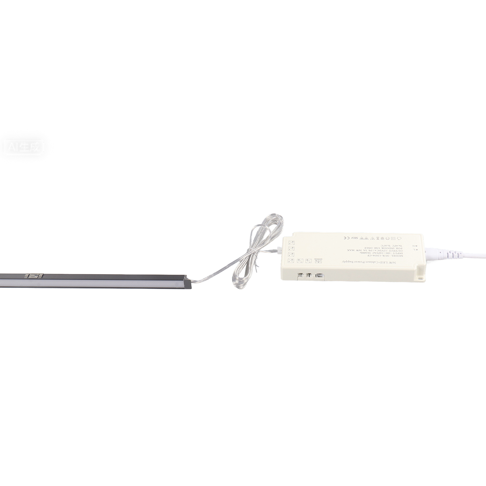 SUR-C1010K 12V Solder-free Recessed Shelf Light for Cabinet and Display lighting