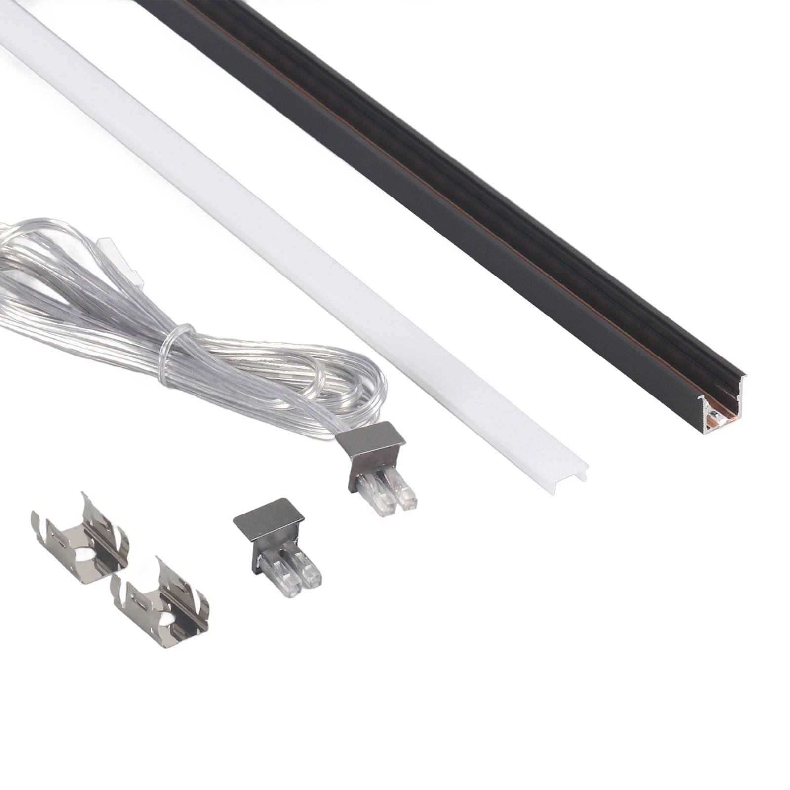 SUR-C1010K 12V Solder-free Recessed Shelf Light for Cabinet and Display lighting