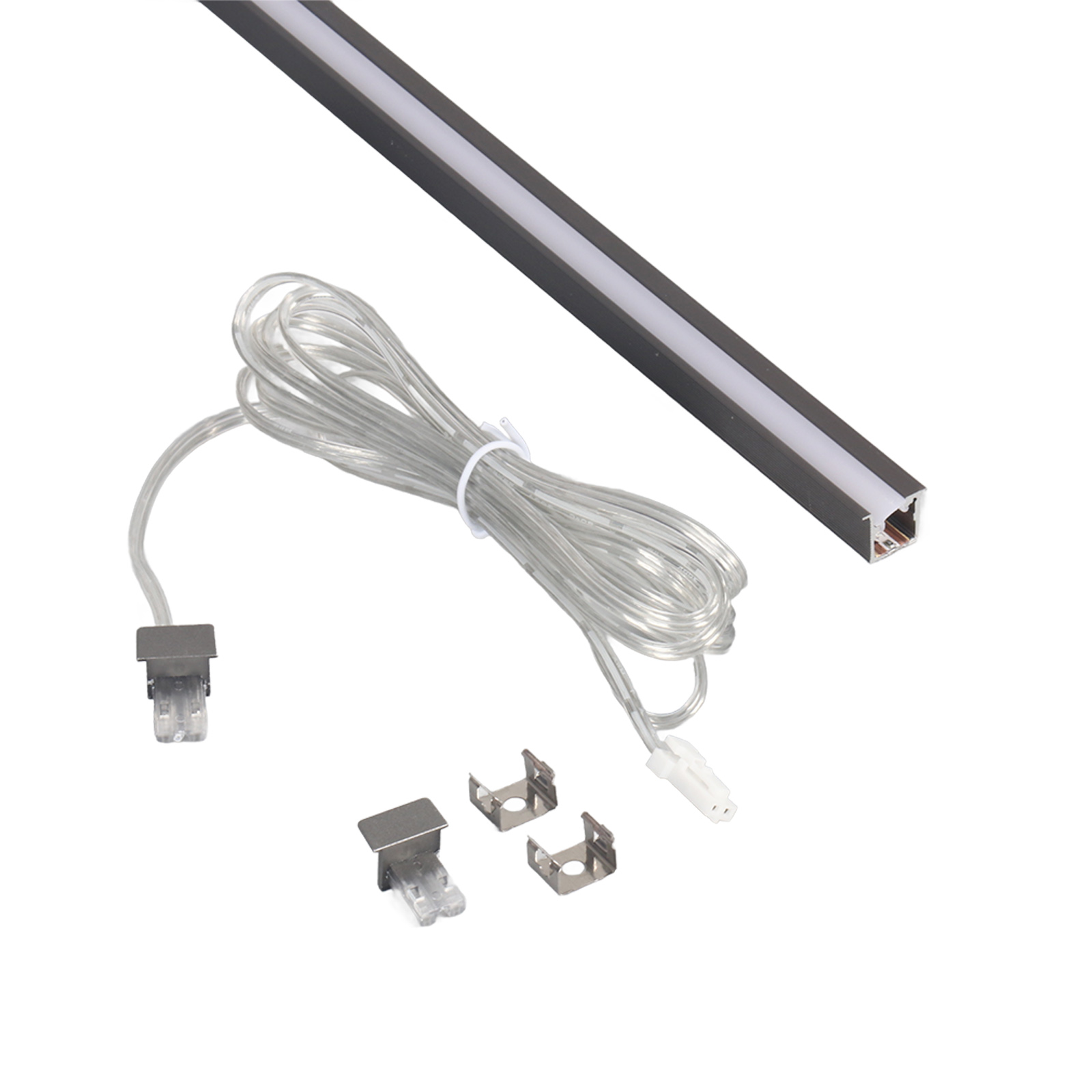 SUR-C1010X 12V Solder-free Recessed Shelf Light for Cabinets, Wardrobes and Display lighting
