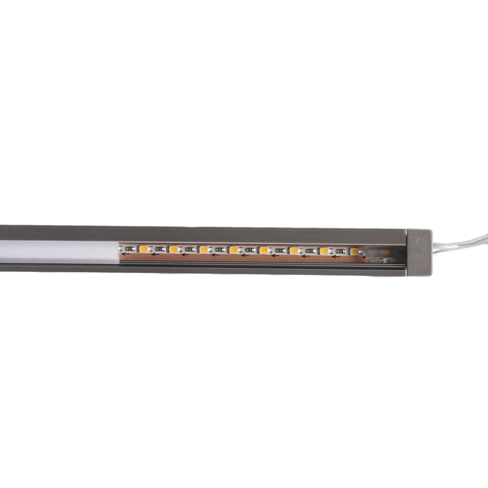 SUR-C1010X 12V Solder-free Recessed Shelf Light for Cabinets, Wardrobes and Display lighting