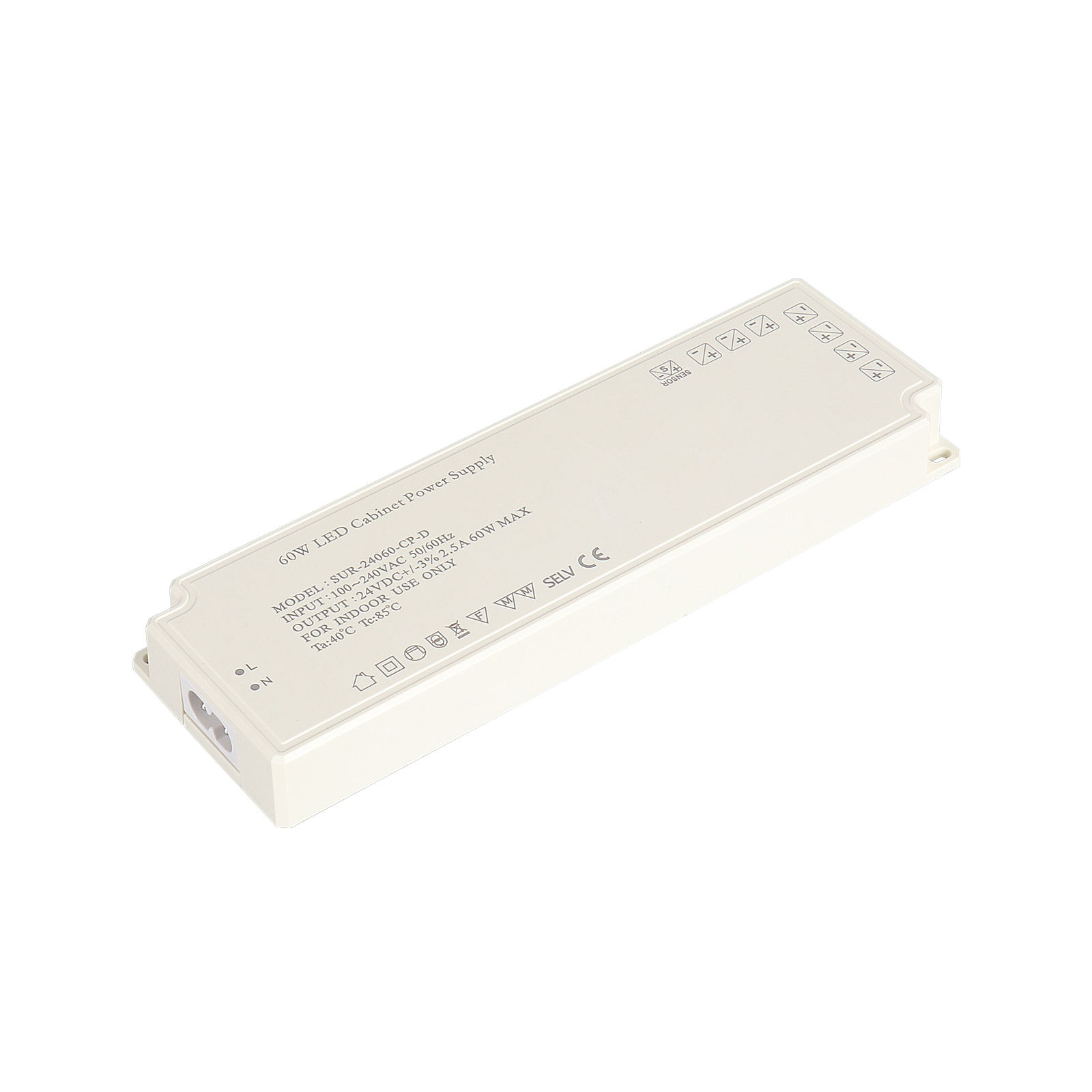 24V LED Cabinet Light Power Supply SUR-24060-CP