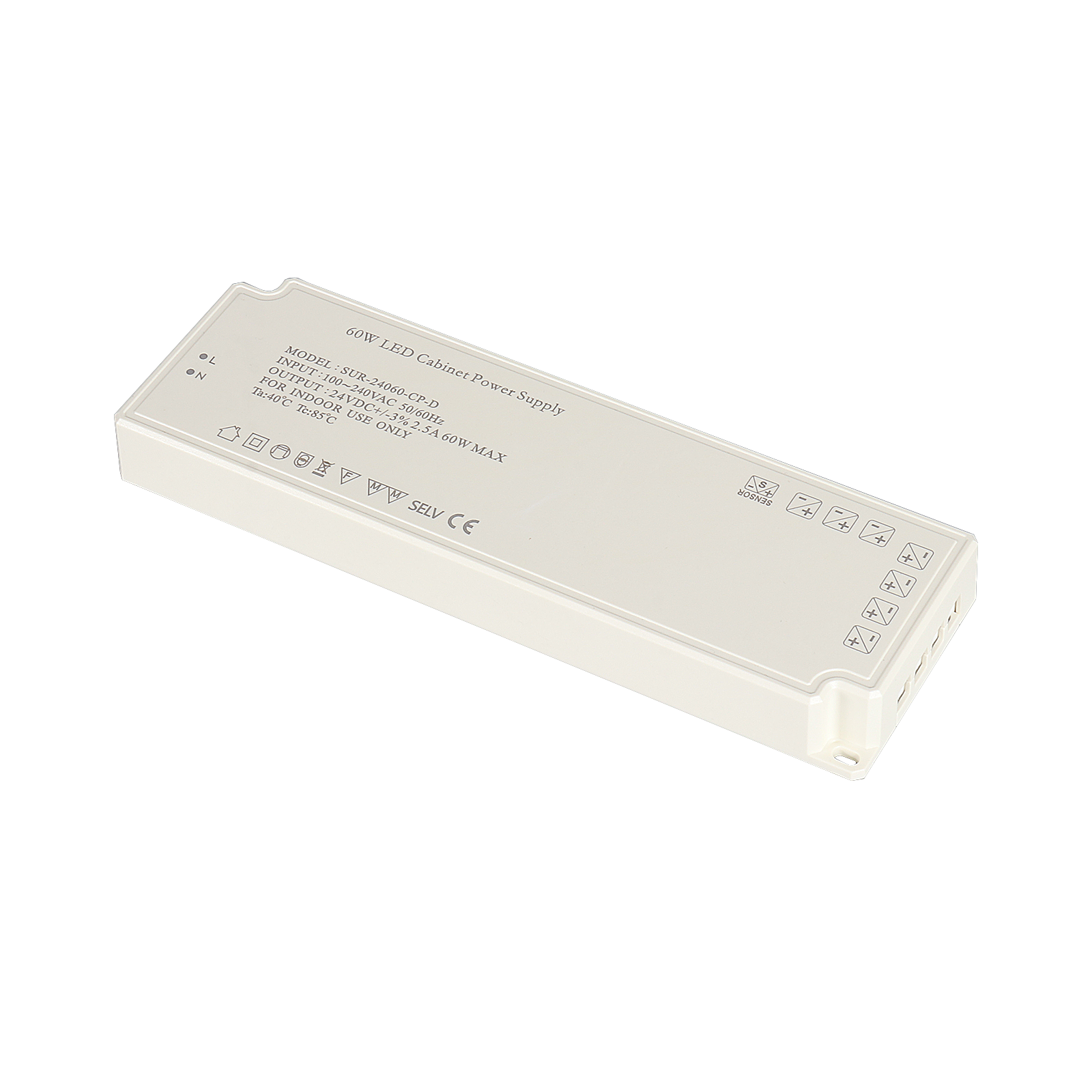 24V LED Cabinet Light Power Supply SUR-24060-CP