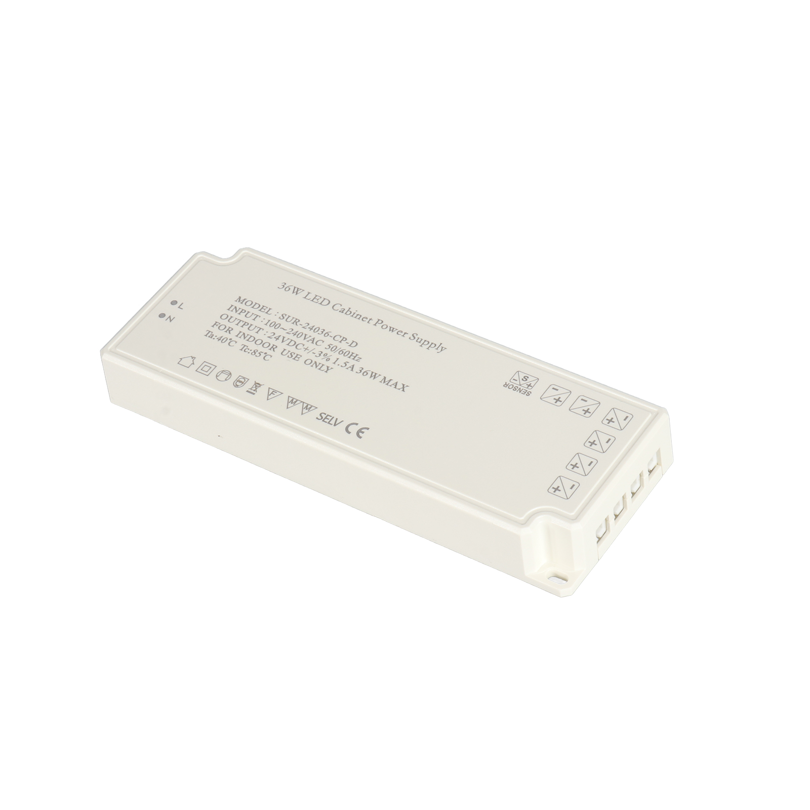 24V LED Cabinet Light Power Supply SUR-24036-CP