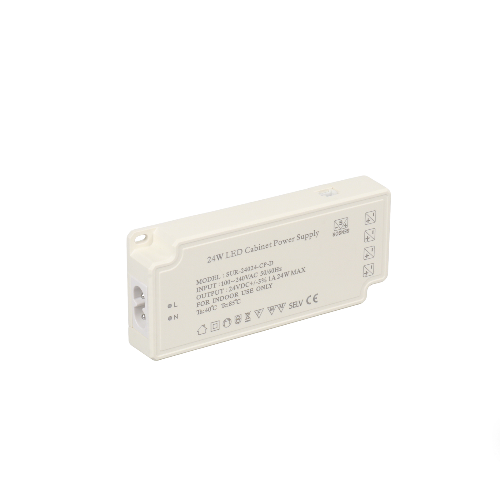 24V LED Cabinet Light Power Supply SUR-24024-CP