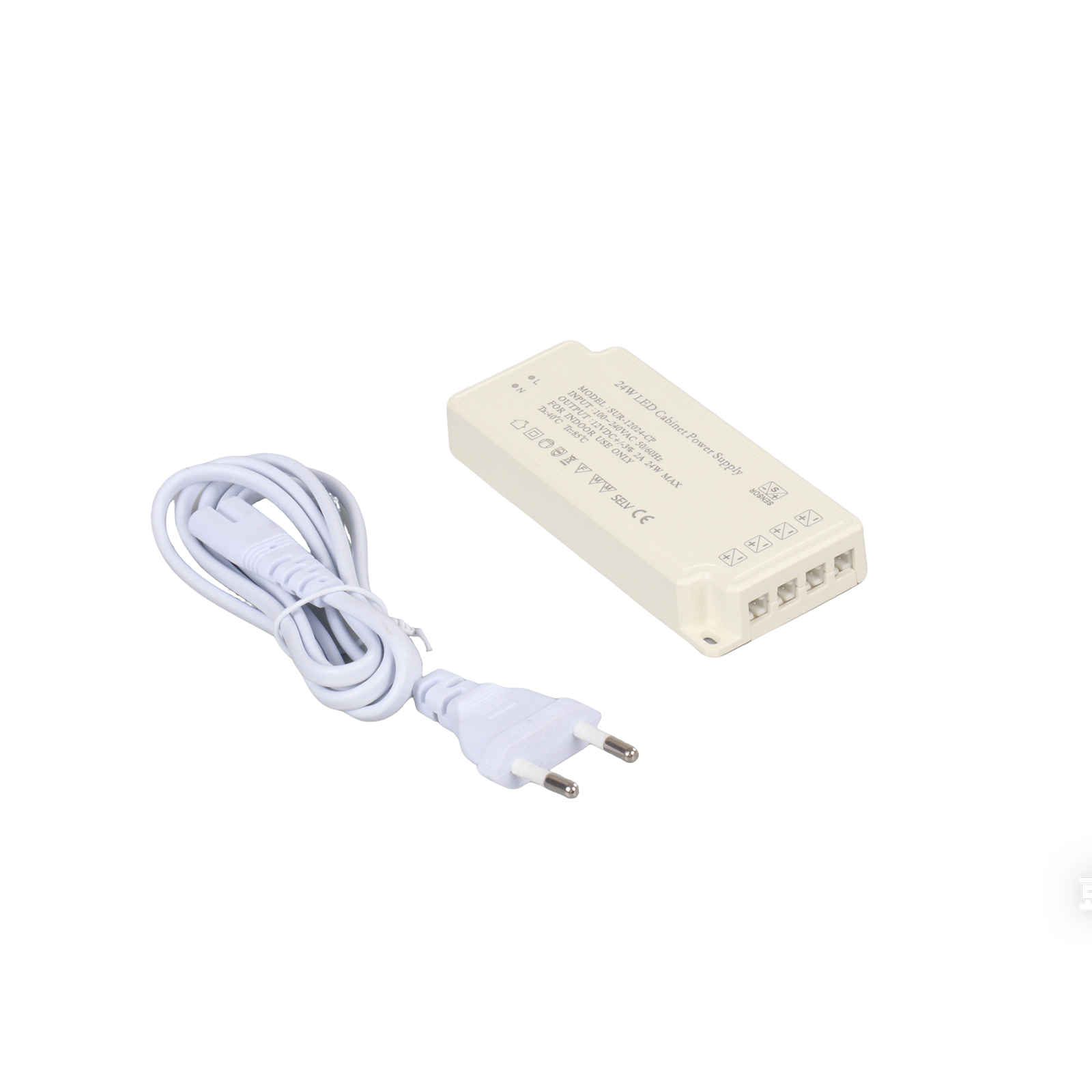 12V LED Cabinet Light Power Supply SUR-12024-CP