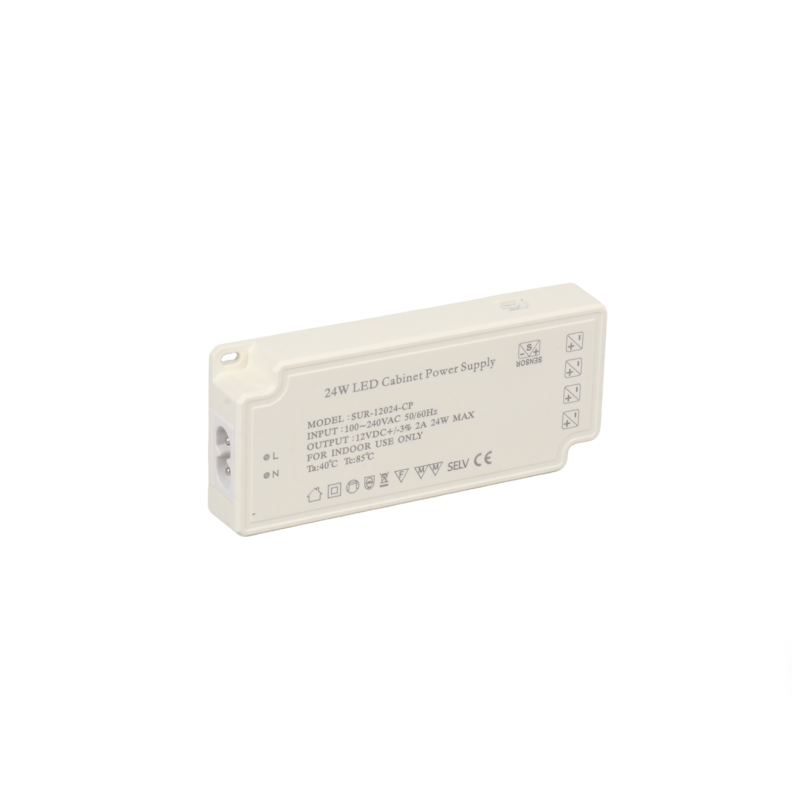12V LED Cabinet Light Power Supply SUR-12024-CP