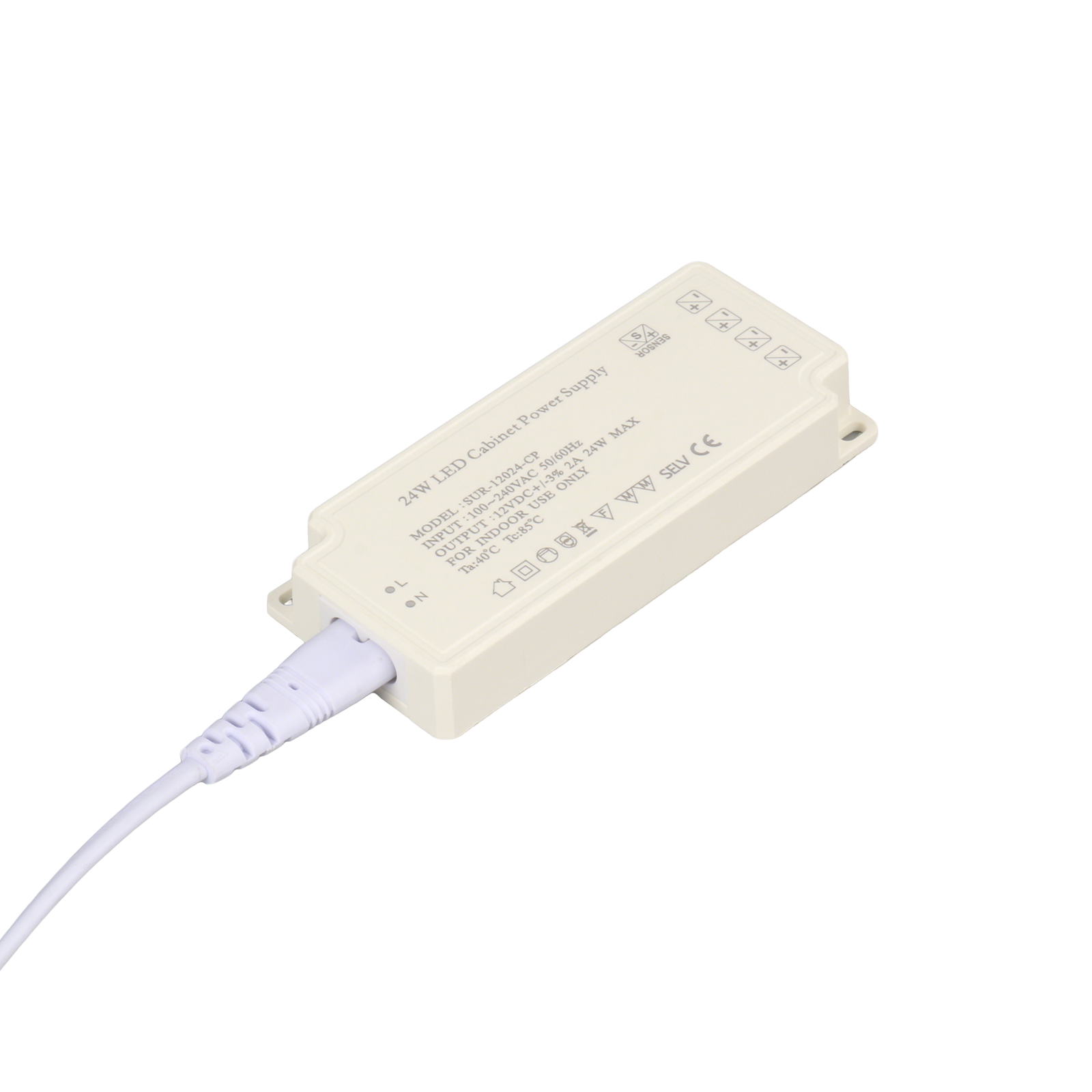 12V LED Cabinet Light Power Supply SUR-12024-CP