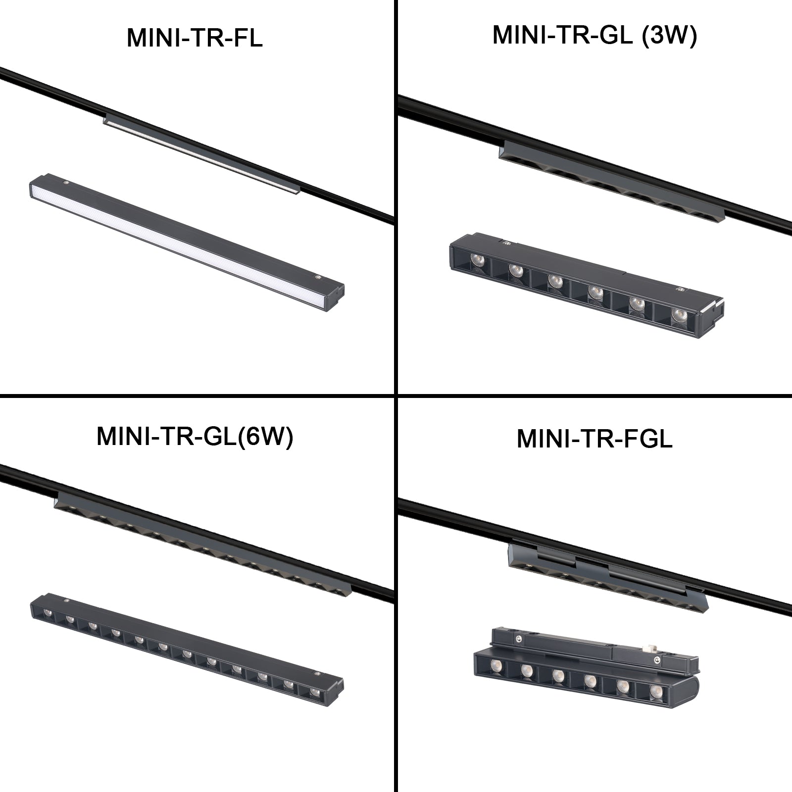 MINI-TR01R recessed track