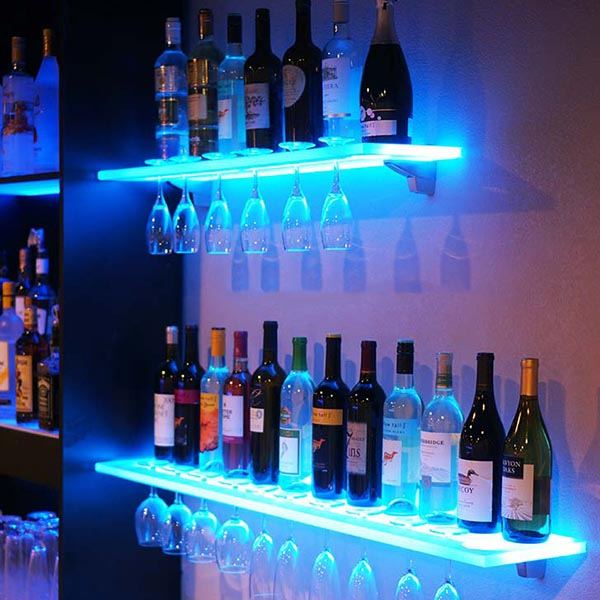 Led Wine Glass Shelving